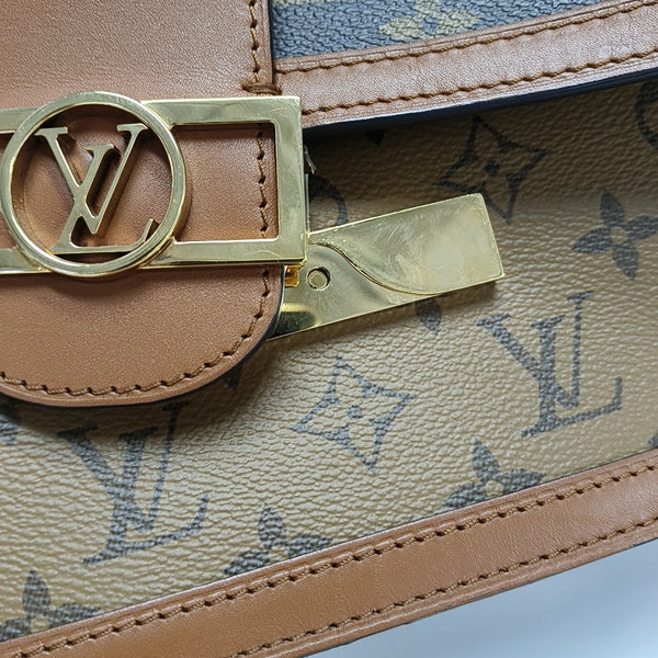 DAUPHINE MM Monogram Coated Canvas Brown