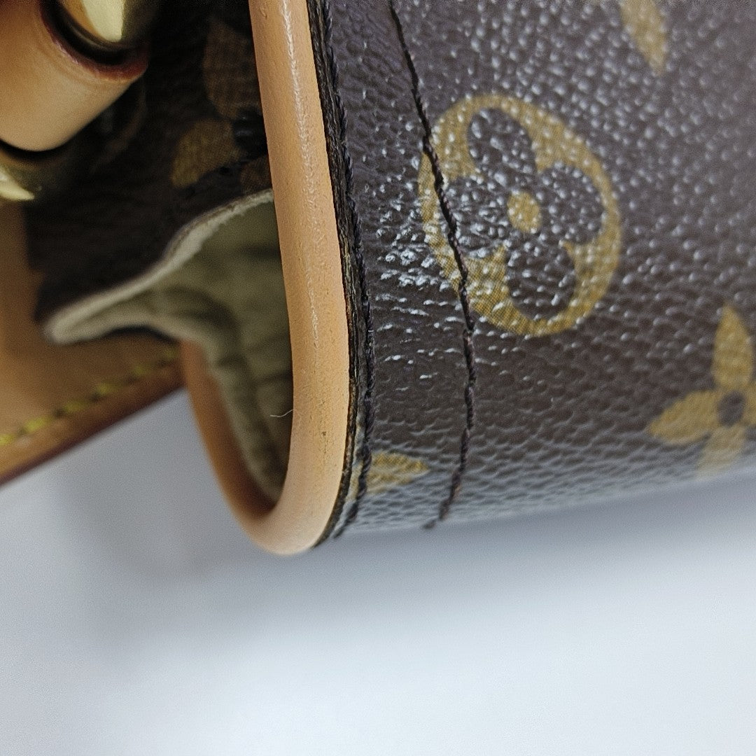HUDSON PM Monogram Coated Canvas Brown