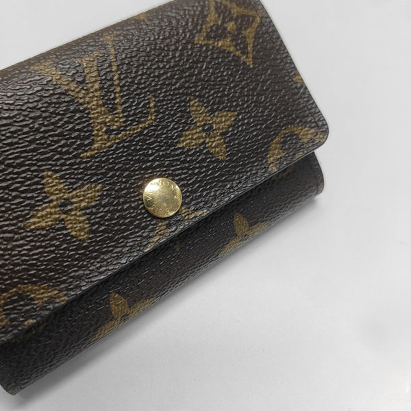 Monogram Coated Canvas Wallet Brown