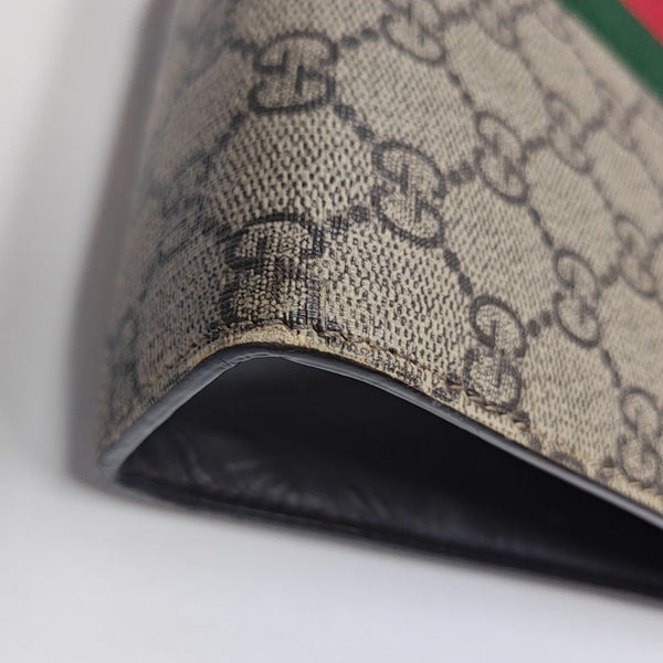 GG Supreme Monogram Coated Canvas Black