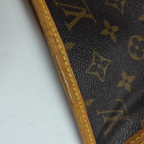 NEVERFULL MM Monogram Coated Canvas Brown