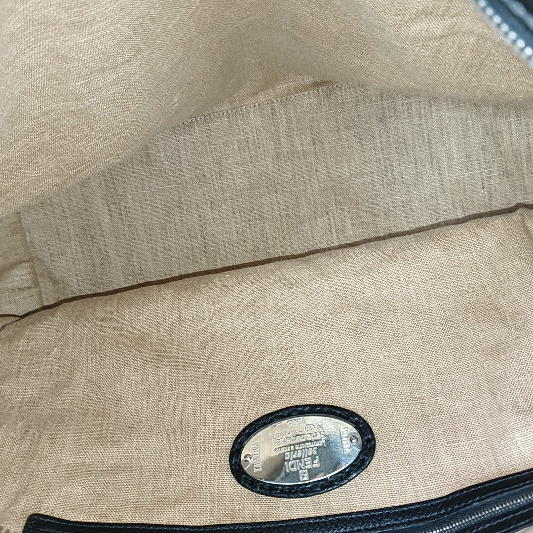 Calfskin Shoulder Bag Black
