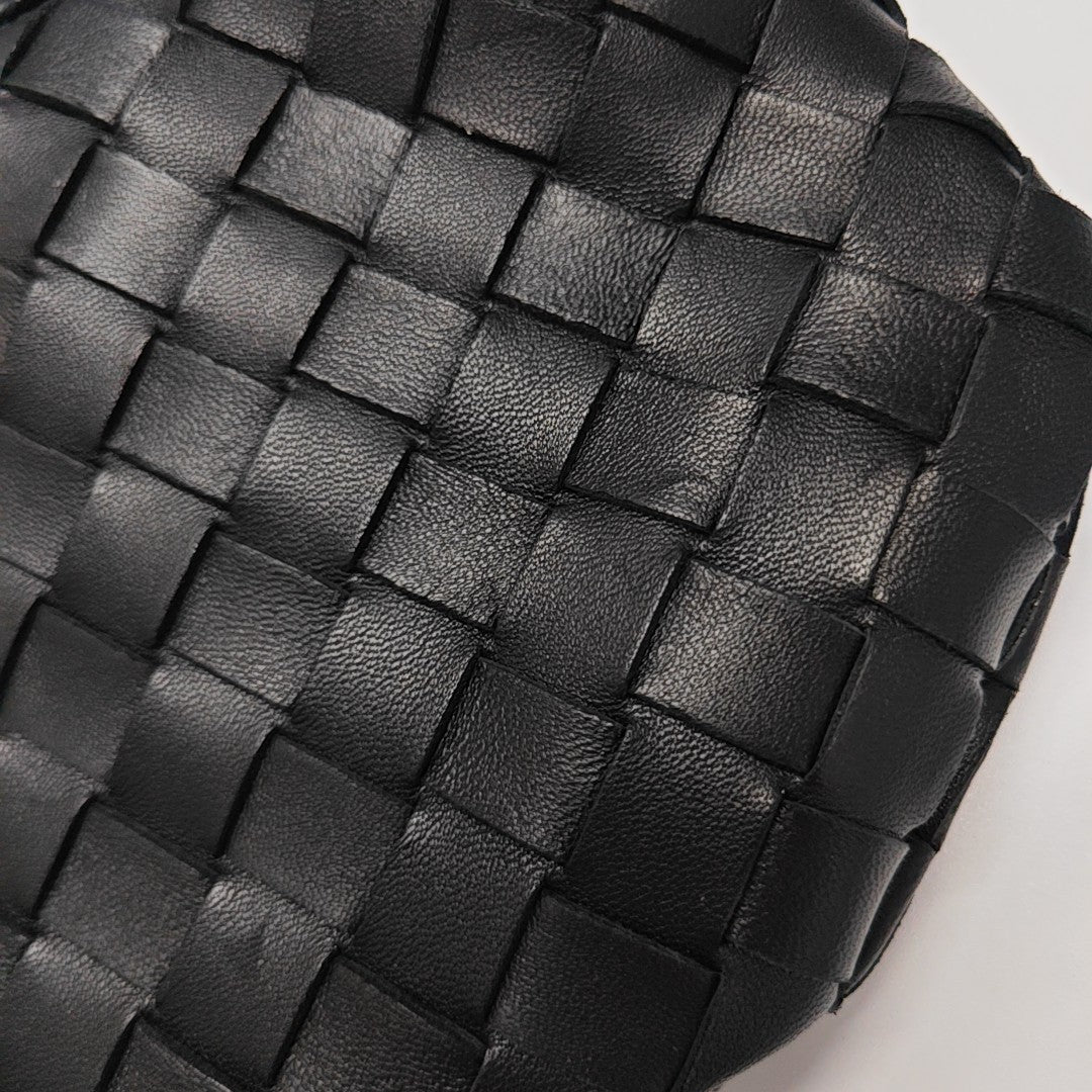 Intrecciato Lambskin Black