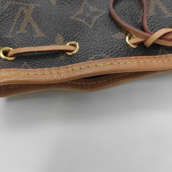 NÉONOÉ Nano Monogram Coated Canvas Brown