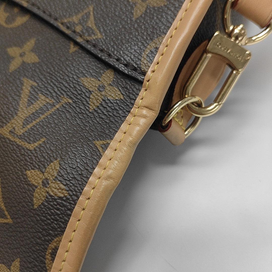 DIANE Monogram Coated Canvas Brown