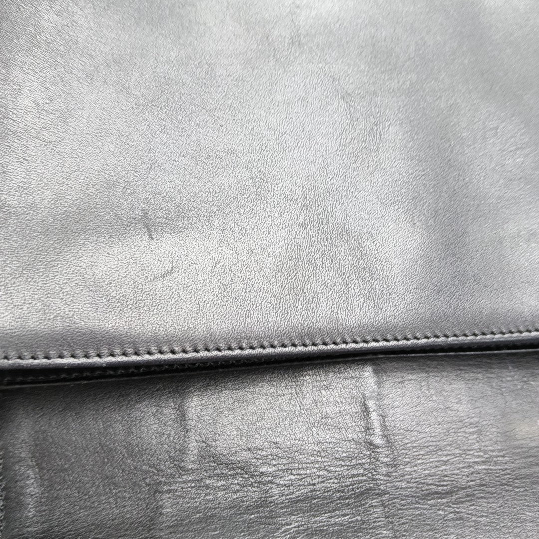 Calfskin Shoulder Bag Black