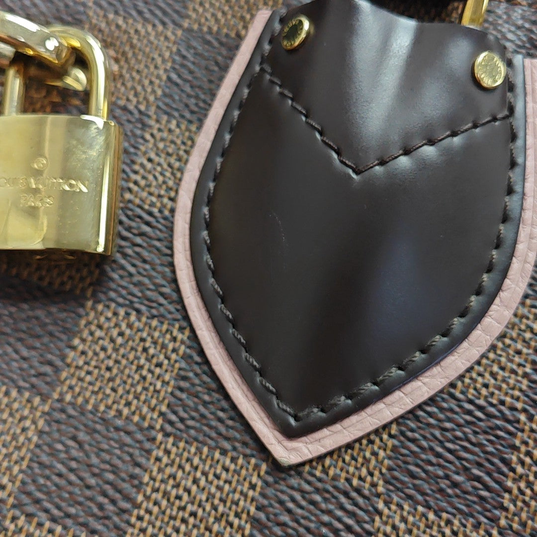 NORMANDY Damier Ebene Coated Canvas Brown