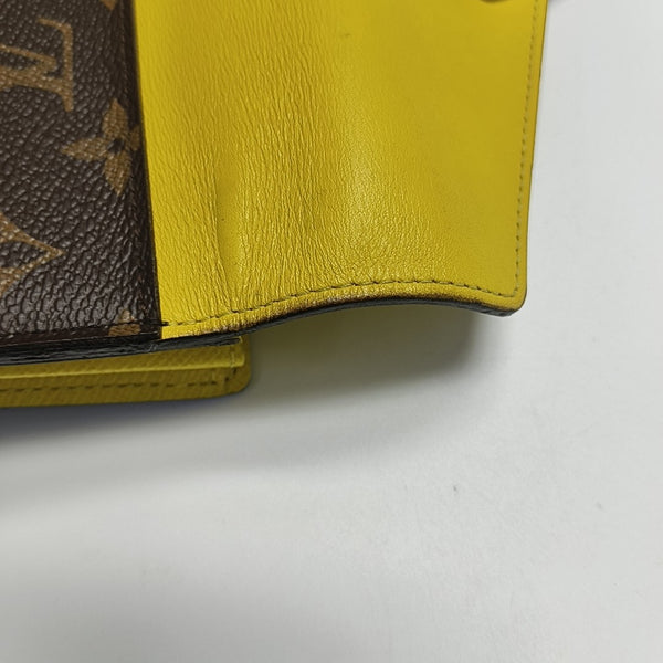 SARAH Monogram Coated Canvas Multicolor Wallet