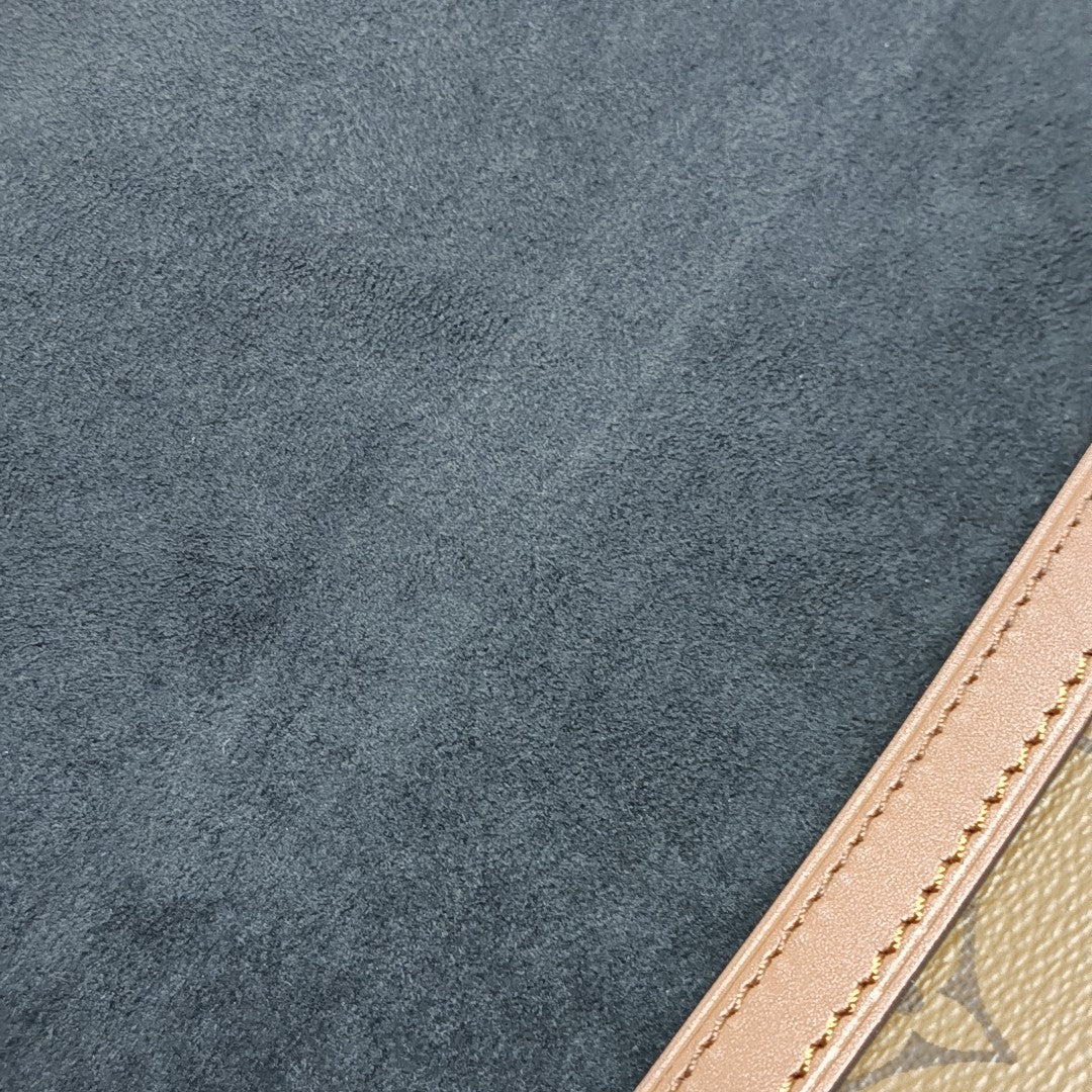 DAUPHINE MM Monogram Coated Canvas Brown