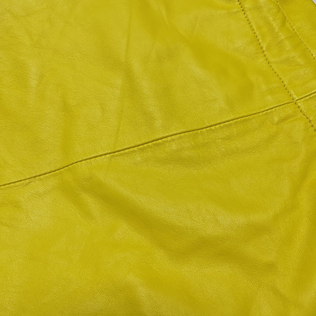 CRYSTAL POUCH Small Lambskin Yellow