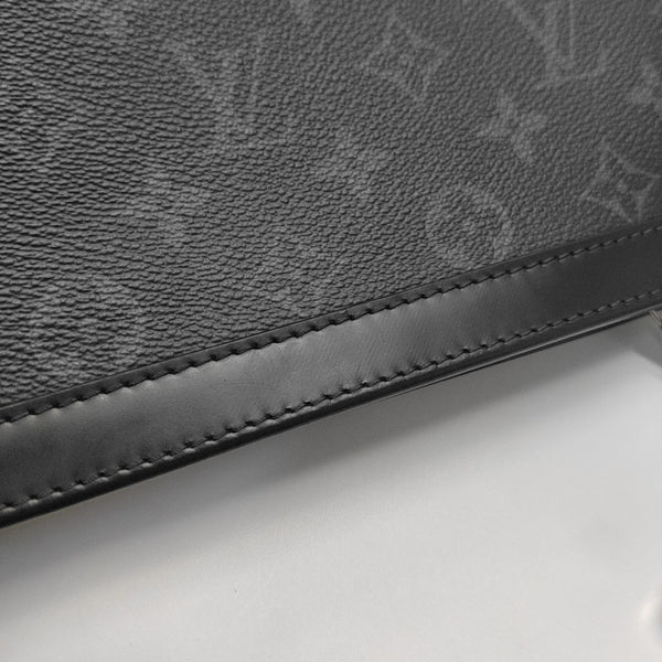 Pochette Voyag MM Monogram Coated Canvas Black
