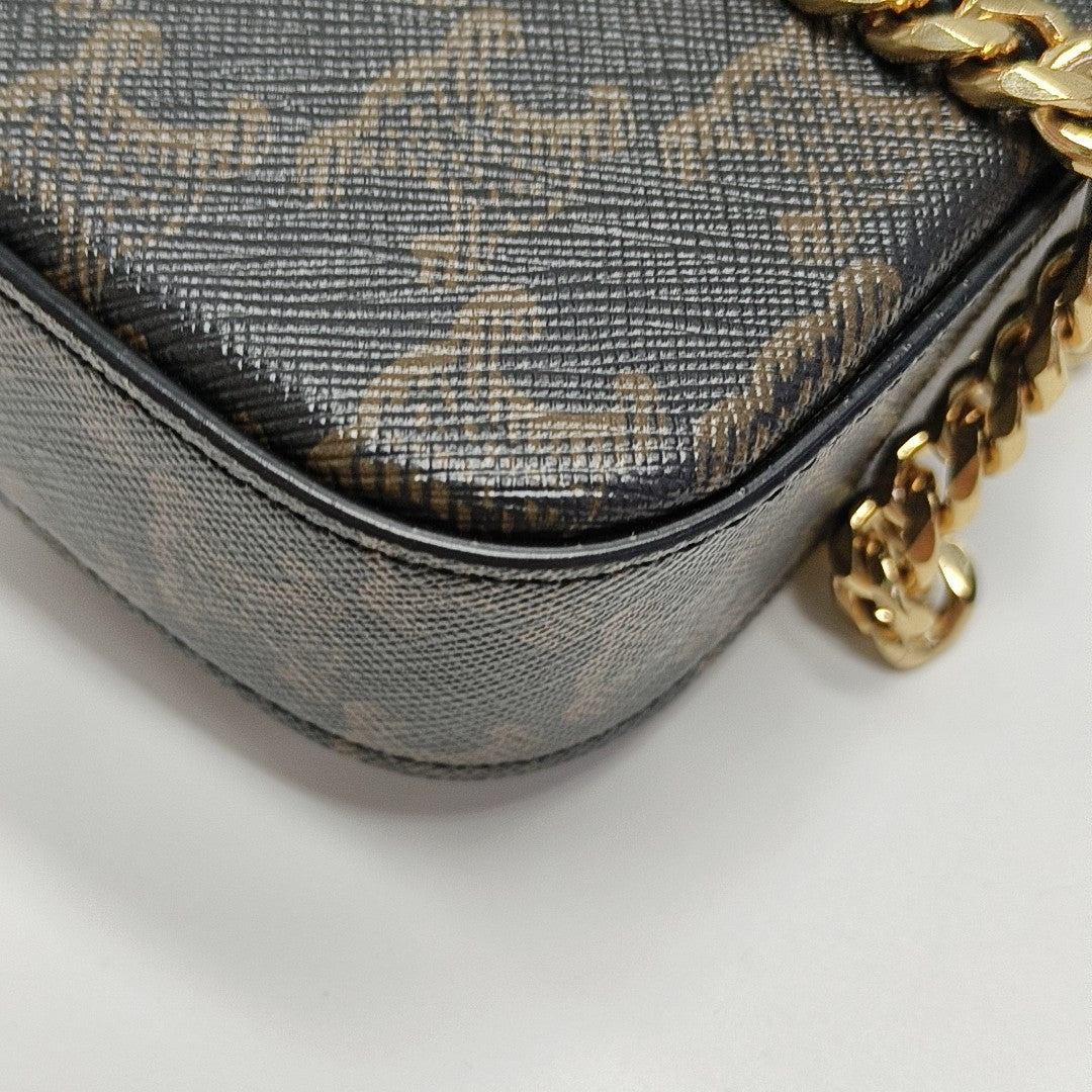 MULTIPOCHETTE Coated Canvas Brown