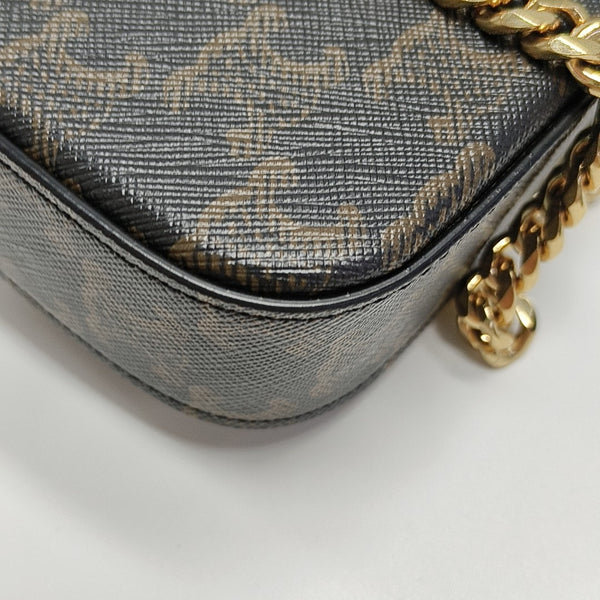 MULTIPOCHETTE Coated Canvas Brown