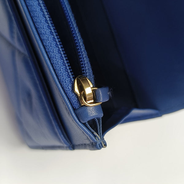 CHANEL 19 WOC Quilted Lambskin Blue