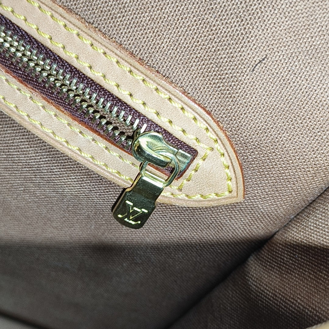 SOLOGNE PM Monogram Coated Canvas Brown