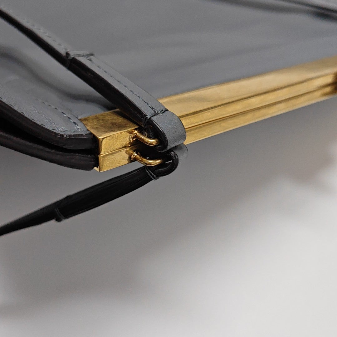 Calfskin Shoulder Bag Gray