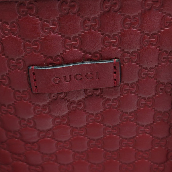 Microguccissima Monogram Calfskin Red