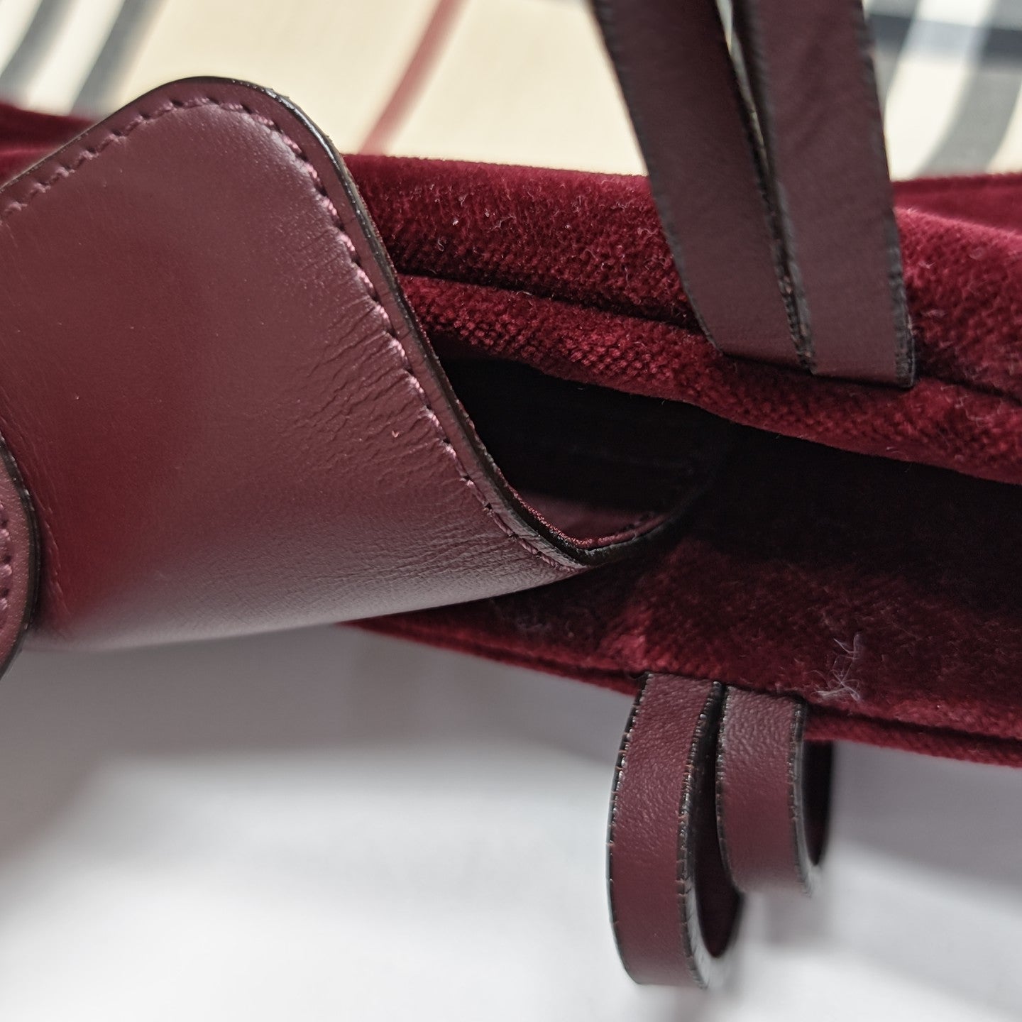 Nylon Top Handle Bag Beige