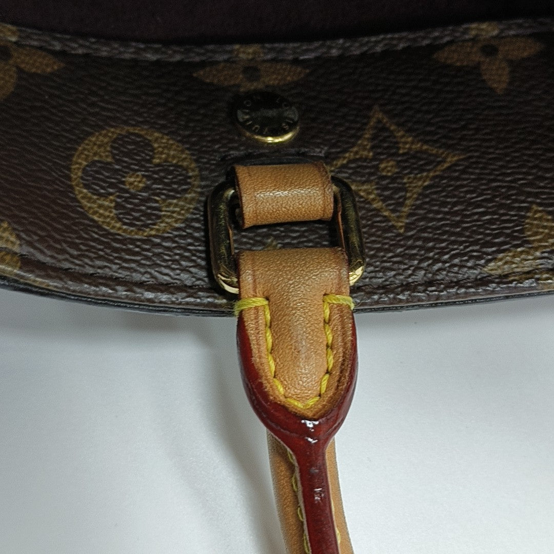 MONTAIGNE BB Monogram Coated Canvas Brown