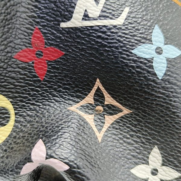 ANNIE Monogram Coated Canvas Black