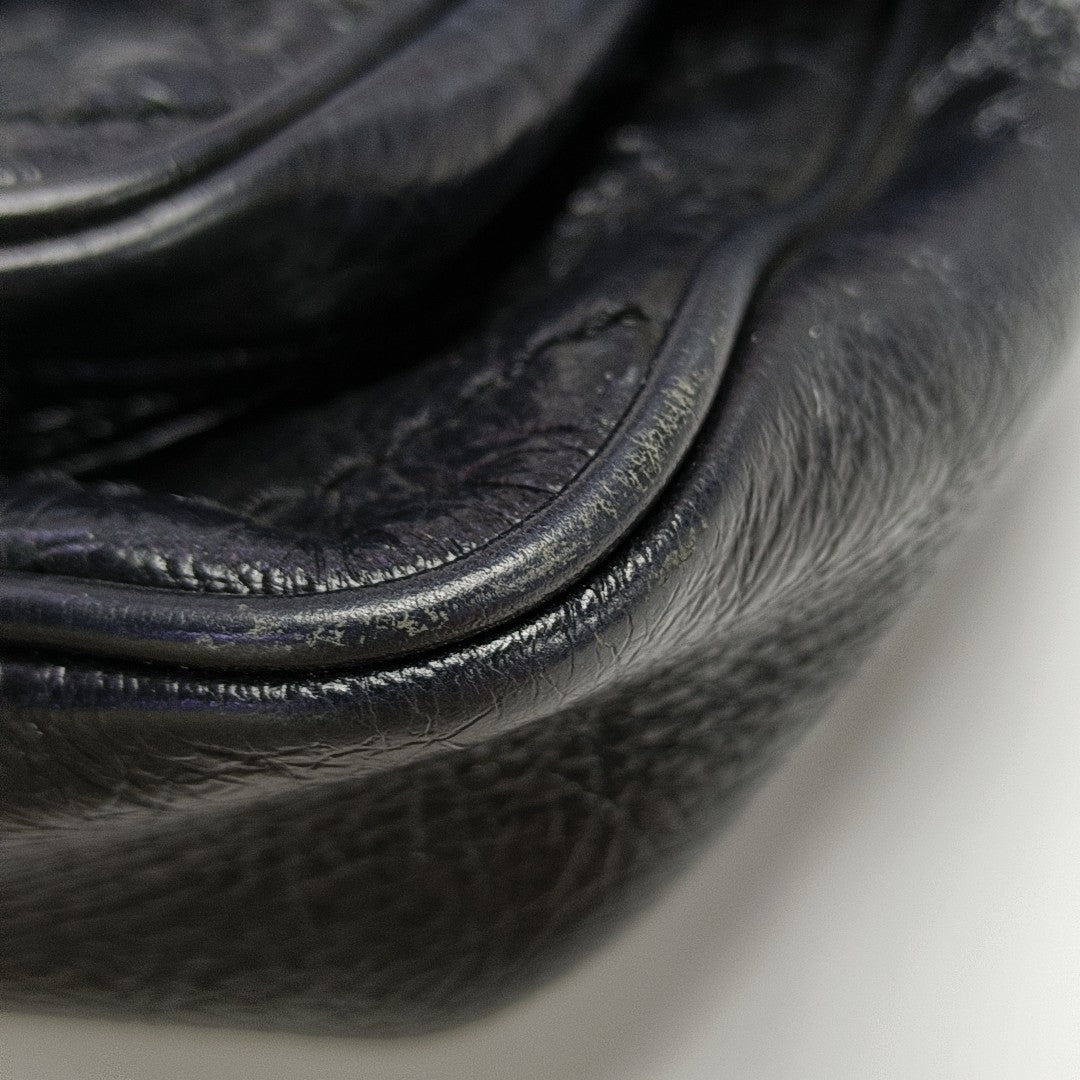 NIKI Medium Chevron Calfskin Black