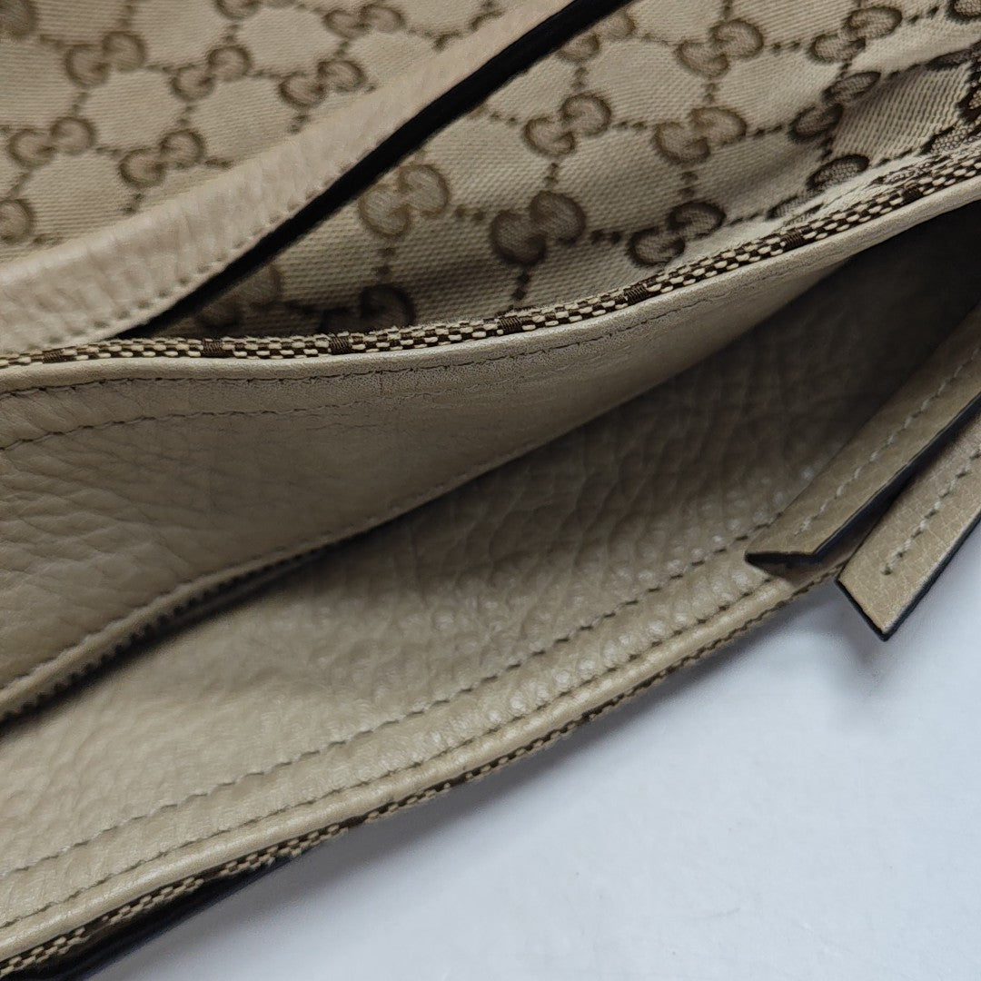 Monogram Canvas Tote Bag Beige