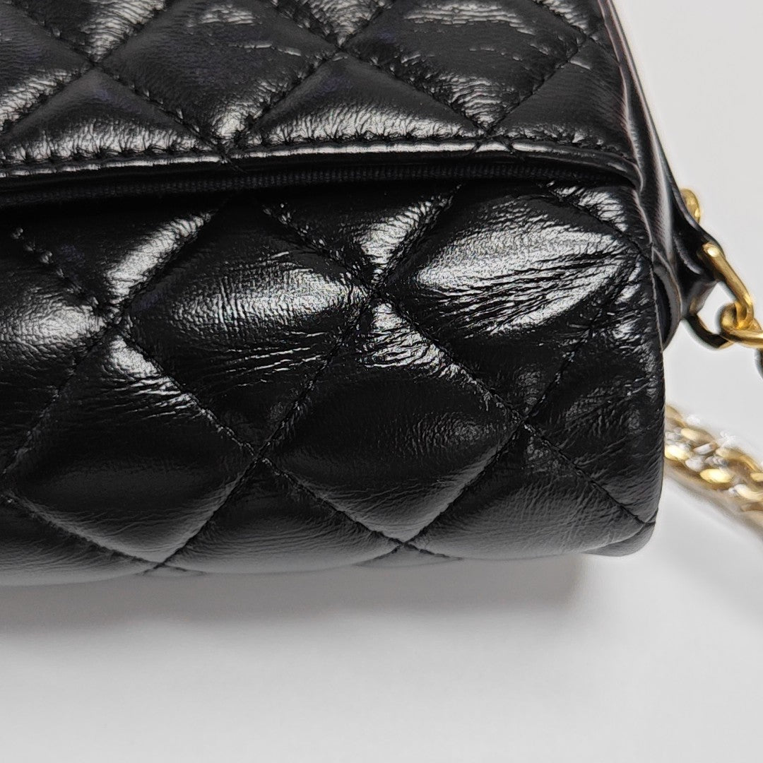 Quilted Lambskin Small Black
