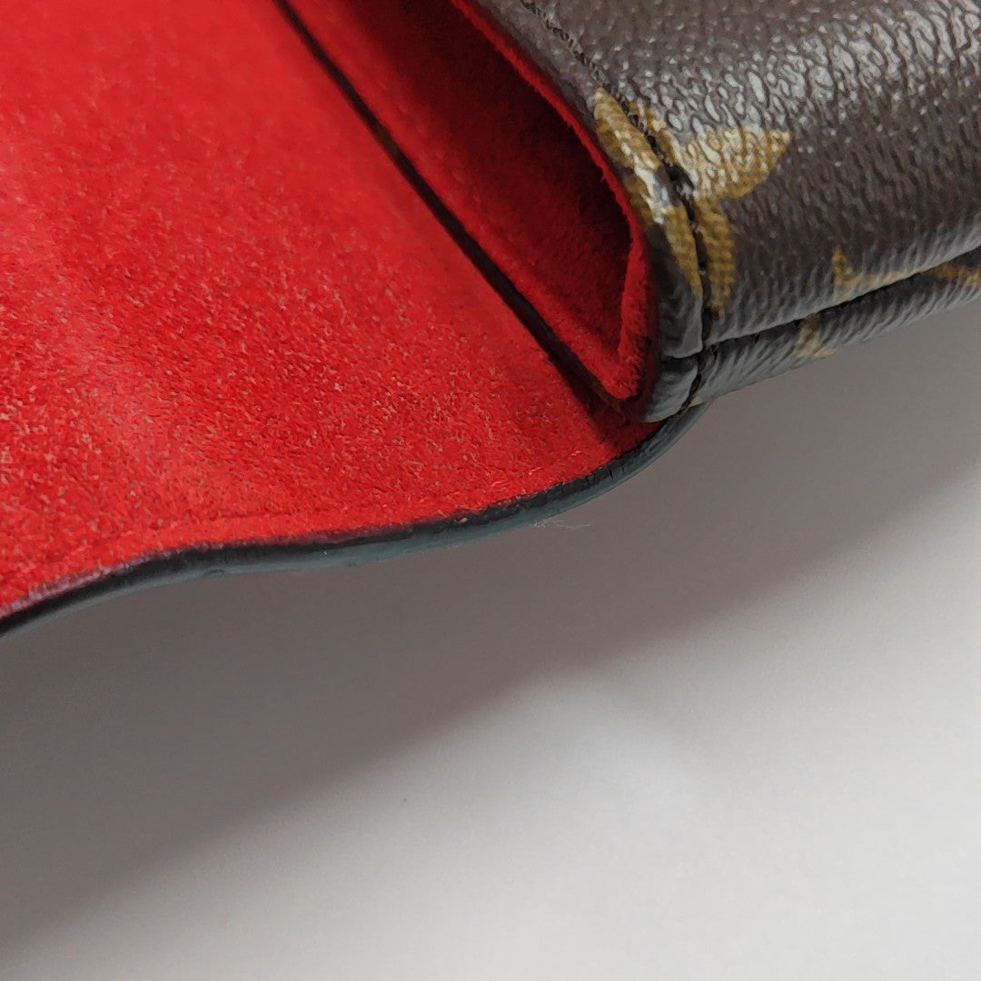 LOCKY BB Monogram Coated Canvas Red