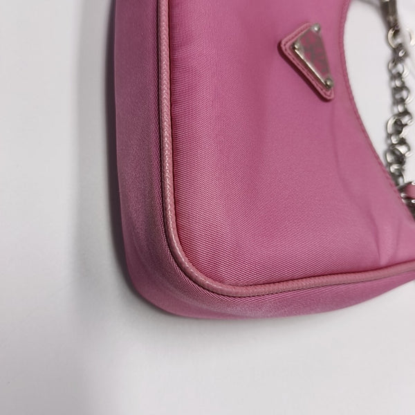 Nylon Shoulder Bag Pink