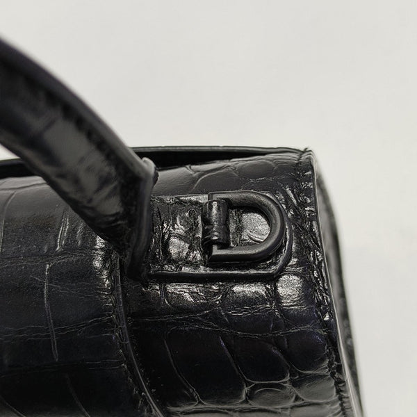 Hourglass Small Calfskin Black