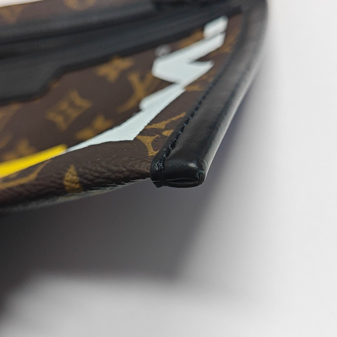 FLAT Monogram Coated Canvas Brown