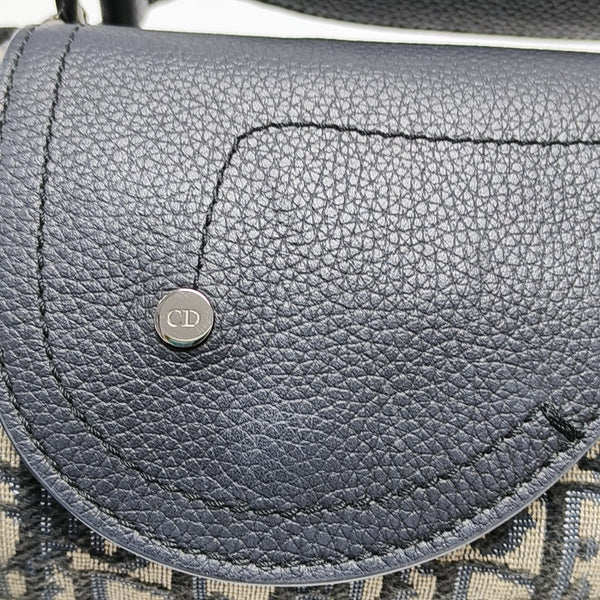 Saddle Mini Oblique Canvas Blue