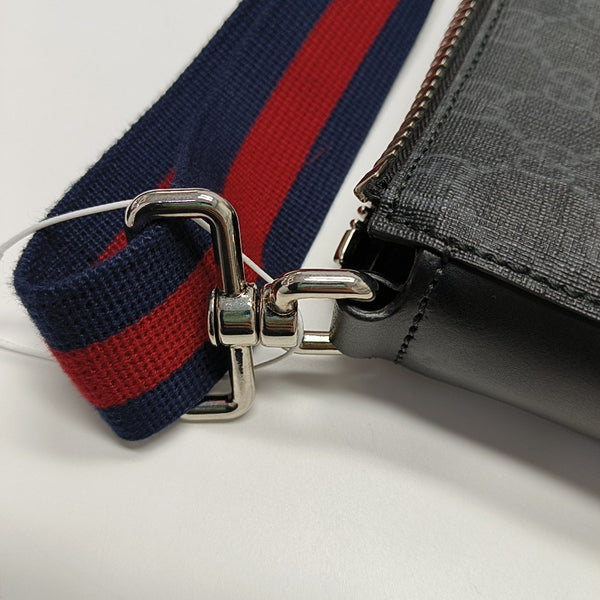 Monogram Coated Canvas Shoulder Bag Black