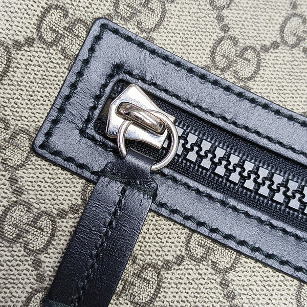 GG Supreme Monogram Coated Canvas Black