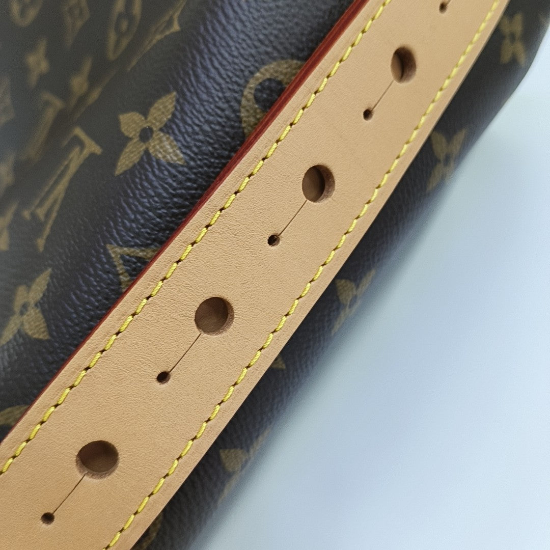 ALL IN GM Monogram Coated Canvas Brown