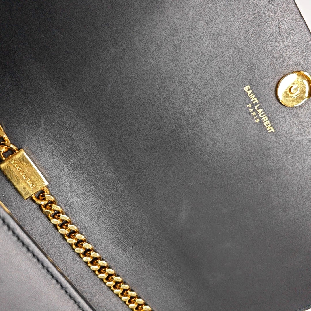 Authenticated pre-owned  KATE Medium Calfskin Black - Shoulder Bag at Looply