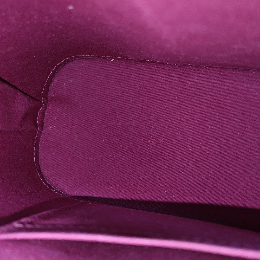 ALMA BB Monogram Patent Leather Red