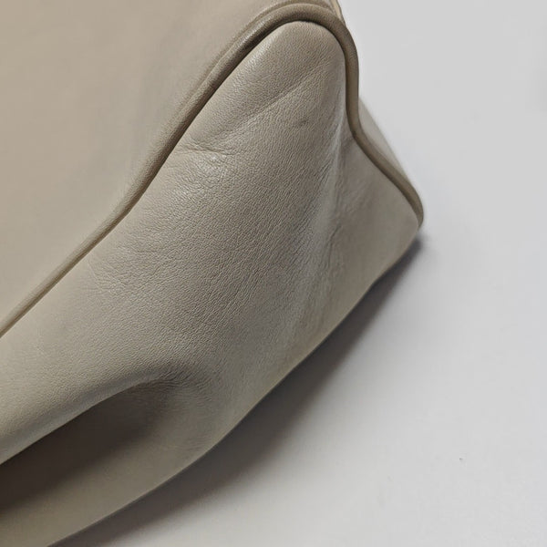 Calfskin Shoulder Bag Beige