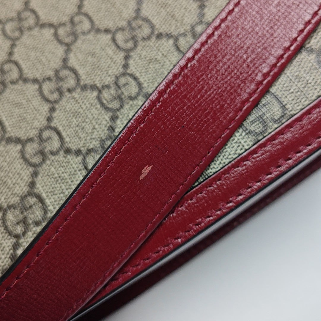 Horsebit 1955 Small Monogram Coated Canvas Beige