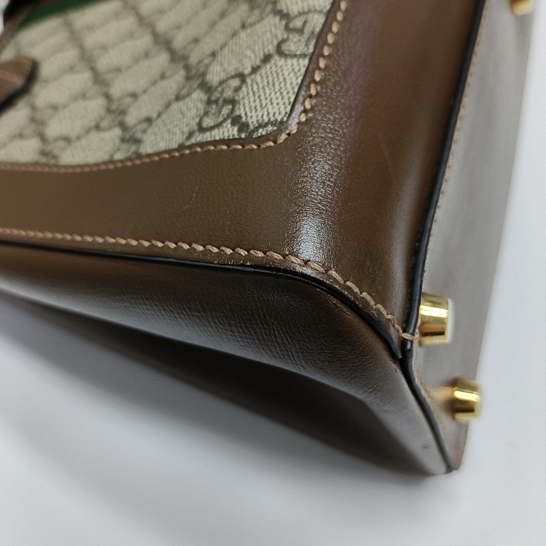 Jackie 1961 Medium Coated Canvas Beige