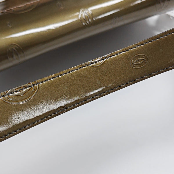 Patent Leather Shoulder Bag Green