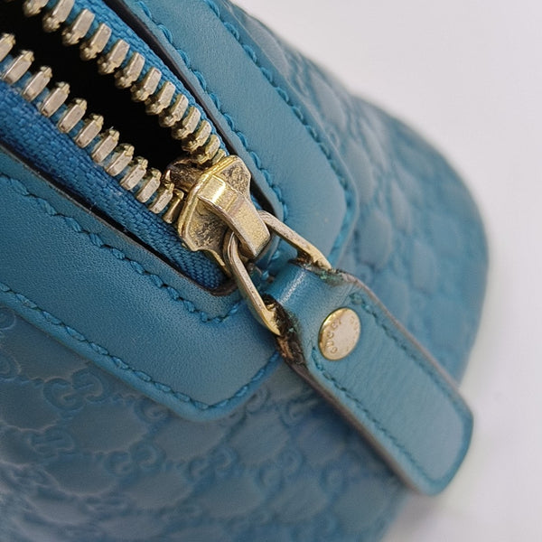 Microguccissima Monogram Calfskin Blue