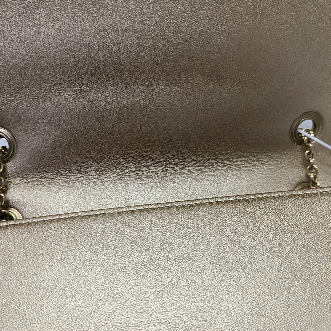 Matelassé Mini Quilted Lambskin Gold