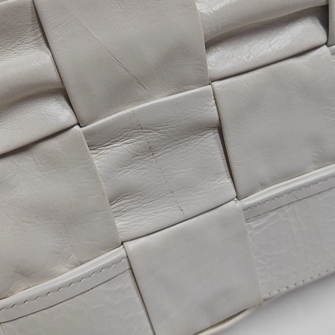 Cassette Medium Calfskin White