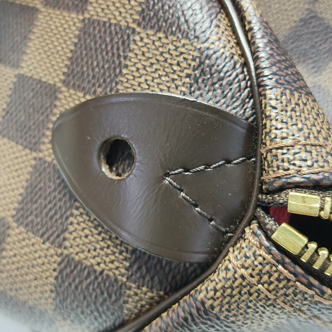 SPEEDY 25 Damier Ebene Coated Canvas Brown