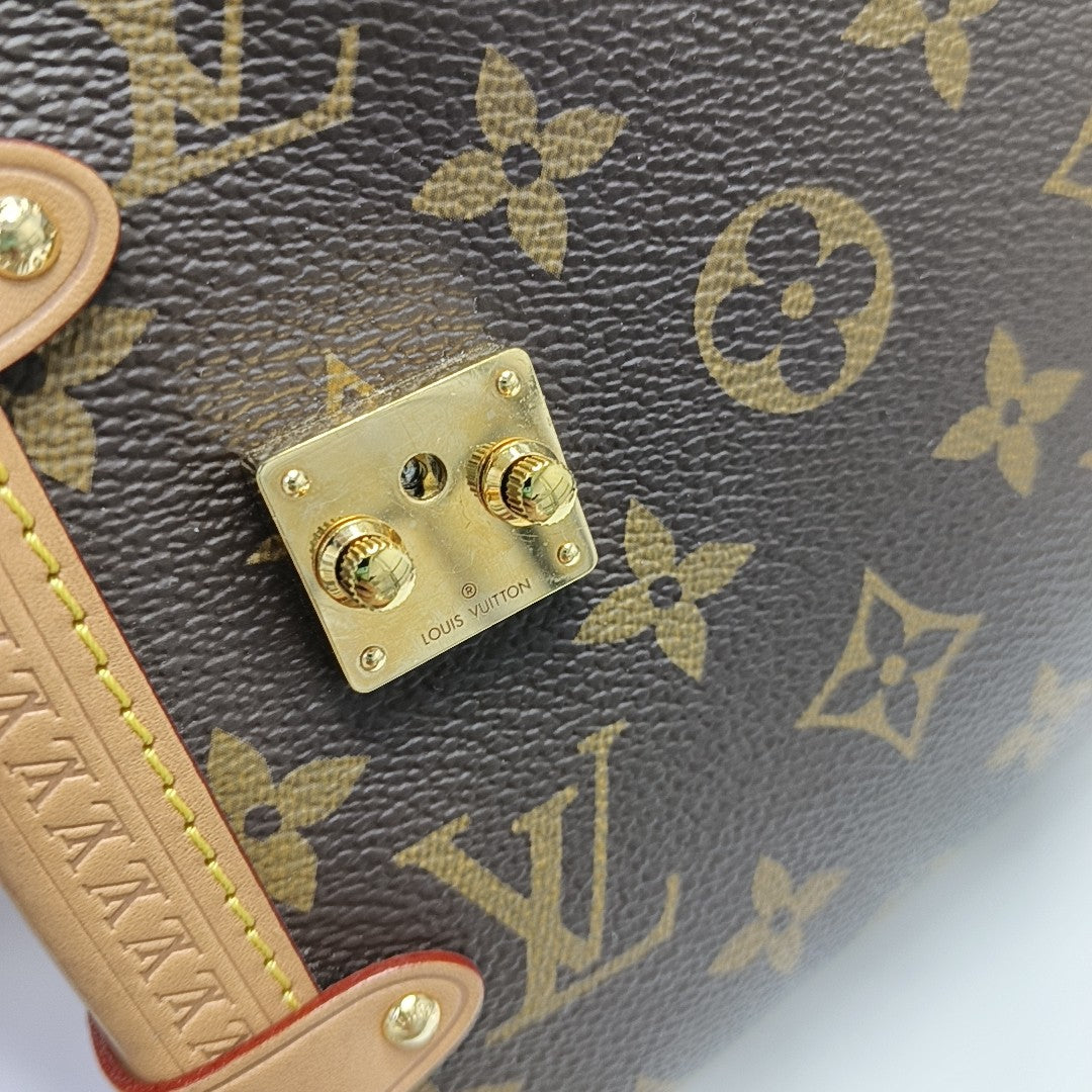 SIDE TRUNK MM Monogram Coated Canvas Brown