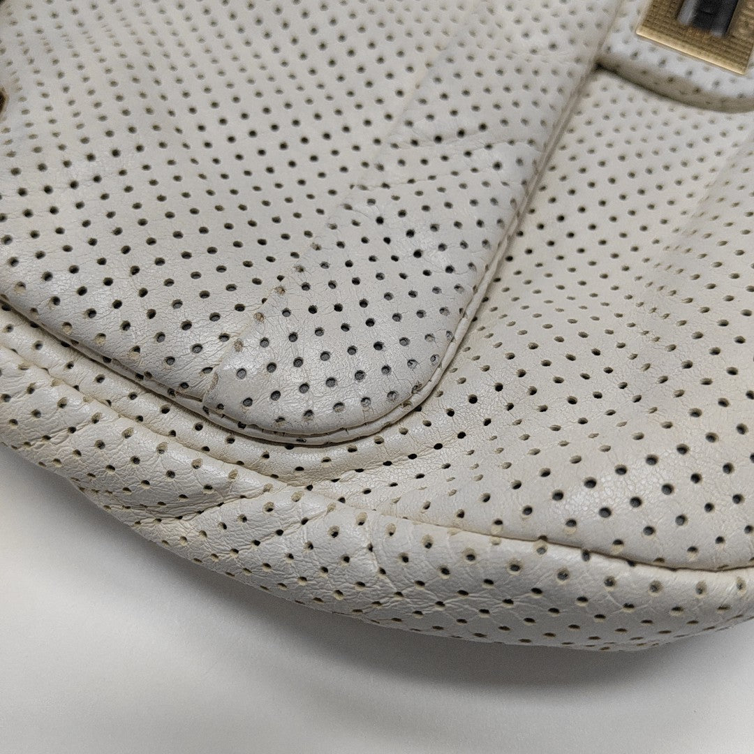 Lambskin Shoulder Bag White