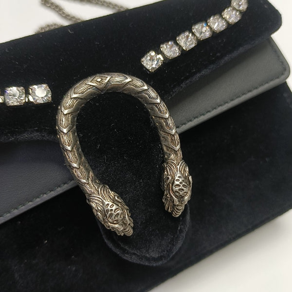 Dionysus Super Mini Velvet Black