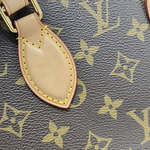 SAC PLAT BB Monogram Coated Canvas Brown