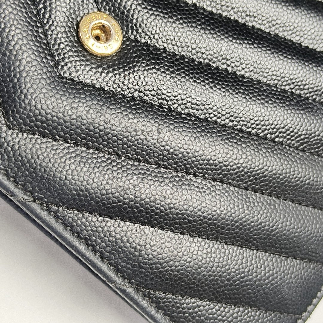 MONOGRAM WOC Chevron Calfskin Black